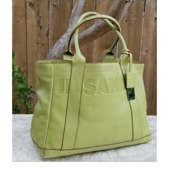 Rare Lovely Authentic JIL SANDER leather Everyday XL Tote handbag - Picture 7 of 16